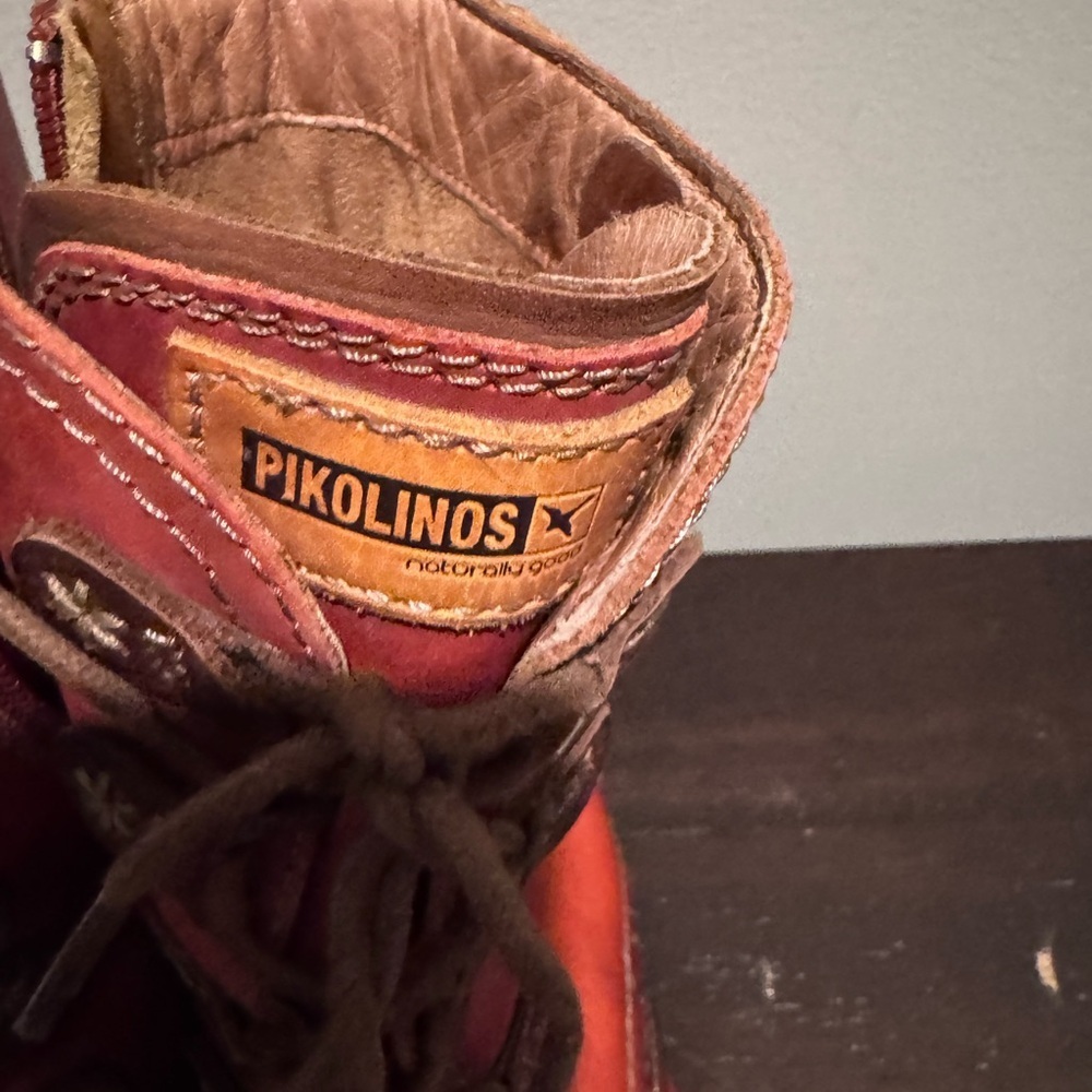 PIKOLINOS Red Leather Le Mans Boots - Picture 7 of 7